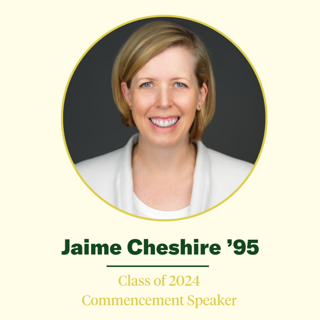 Jaime Cheshire '95 2024 Commencement Speaker Miss Porter’s School